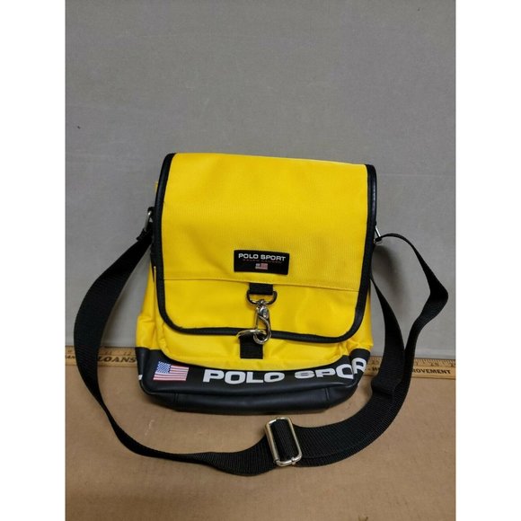Polo by Ralph Lauren Bags Polo Sport Ralph Lauren Usa Flag Satchel Bag 9s Yellow Black